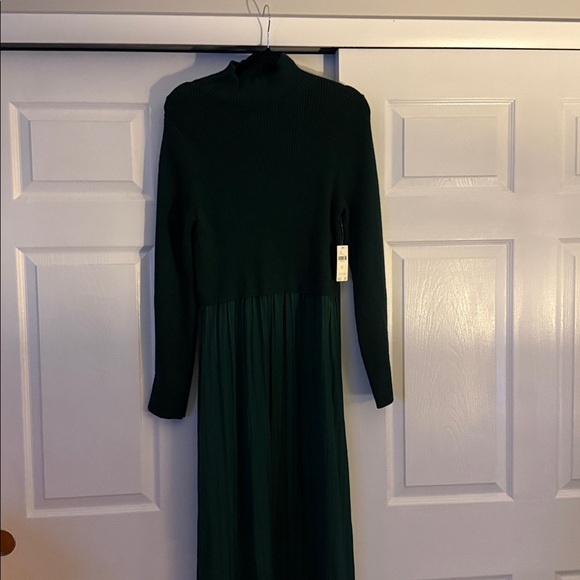 Anthropologie Forest Green Long Sleeve Maxi Dress - Picture 3 of 4